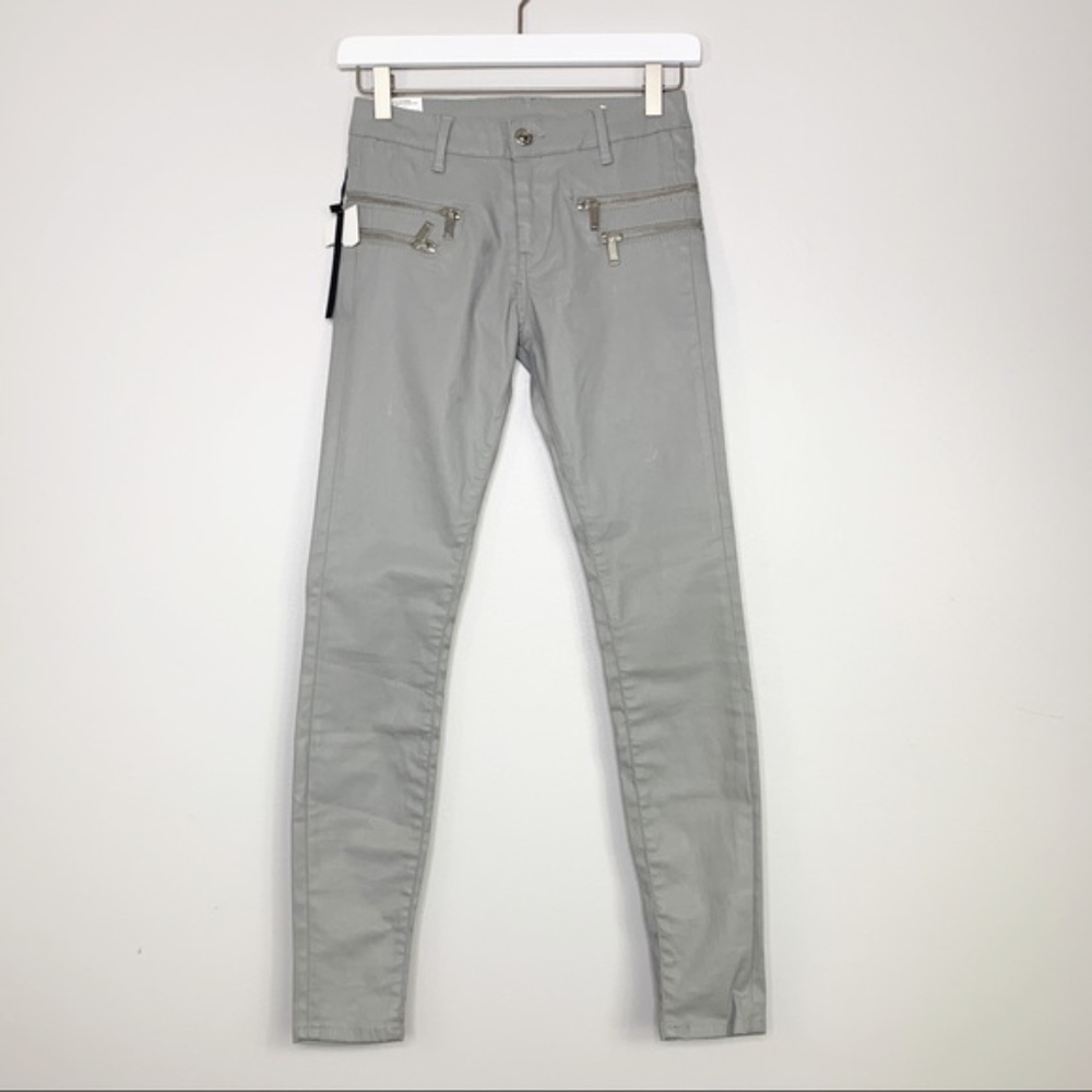 NWT ZARA Slim Fit Medium Rise Gray Pants 34
